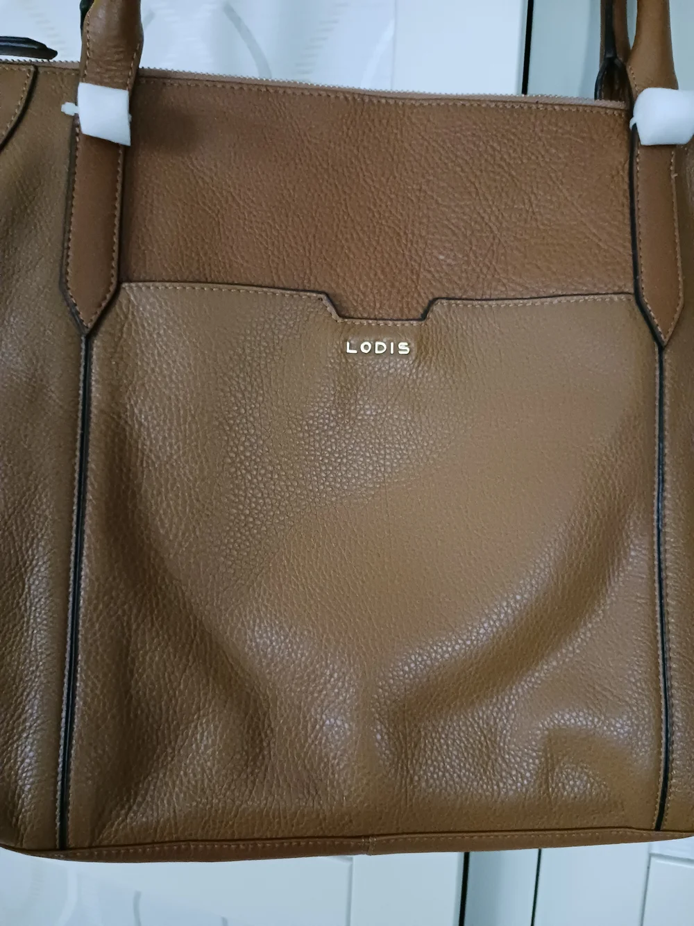 NWOT Lodis Tan Leather Tote Bag - Classic Women's Handbag